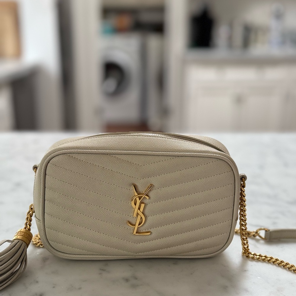 Saint Laurent Women’s Lou Mini Leather Crossbody Bag - Picture 1 of 5